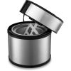 3 Pint Ice Cream Maker with Digital Timer;  Stainless Steel