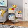 Household Storage Shelf Organizer Rotatable Bathroom 3-layer Multi-layer Bedroom 3-5 Layers Movable Kitchen Organizers