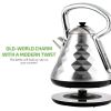 Electric Kettle Hot Water Boiler Stainless Steel 1.7 L Automatic Shut-Off 1500W Cleo Collection Cool Touch Handle Portable Brew Coffee Maker Tea Heate