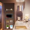 Kitchen Shelf,4-Tier Metal Baker's Rack Organizer Stand Shelf Kitchen Microwave Cart Storage Countertop Dorm Microwave Stand Kitchen Storage Shelving
