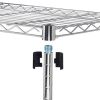 5 Tier Layer Storage Rack Organizer Kitchen Shelving Steel Wire Shelves;  35.44 x 13.78 x 70.87 inch