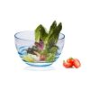 Designer Swirl Blue Acrylic Small Bowl, Break Resistant Premium Acrylic Round Serving Bowl for Party's, Snacks, or Salad Bowl, BPA Free