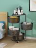 Storage Basket Kitchen Organizers Rotatable Bedroom Bathroom Movable 3-layer Multi-layer 3-5 Layers Stockpile Shelf
