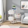 Household Storage Shelf Organizer Rotatable Bathroom 3-layer Multi-layer Bedroom 3-5 Layers Movable Kitchen Organizers