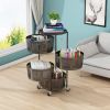 Storage Basket Kitchen Organizers Rotatable Bedroom Bathroom Movable 3-layer Multi-layer 3-5 Layers Stockpile Shelf