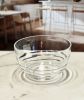 Designer Swirl Clear Acrylic Small Bowl, Break Resistant Premium Acrylic Round Serving Bowl for Party's, Snacks, or Salad Bowl, BPA Free