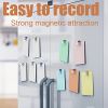 12pcs/Set Refrigerator Magnet Push Pin, Brushed Nickel Steel Fridge Magents, Magnetic Pushpins, Magnet Thumb Tacks, Magnets For Whiteboard, Kitchen, O