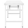 Kitchen Folding Work Table 34"x24"x32" Stainless Steel