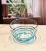 Designer Swirl Blue Acrylic Small Bowl, Break Resistant Premium Acrylic Round Serving Bowl for Party's, Snacks, or Salad Bowl, BPA Free
