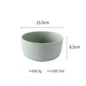 Pure Color Matte Ceramic Plate (Option: 22style)